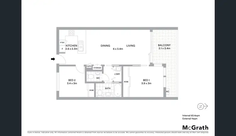 Floorplan of Homely apartment listing, 303/1 Watts Street, Box Hill VIC 3128
