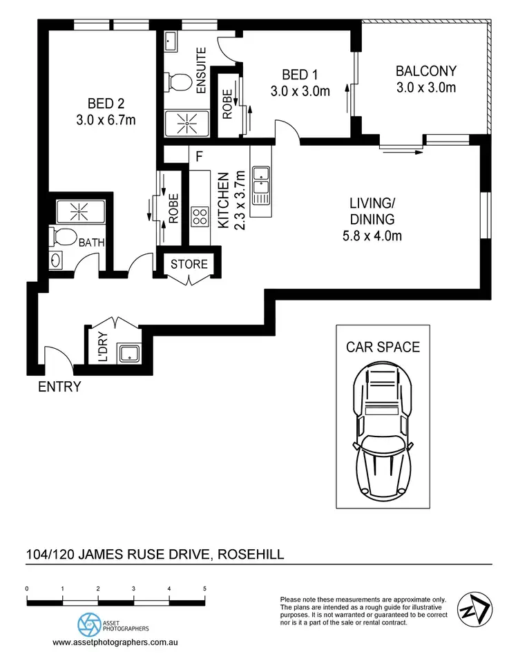 Floorplan of Homely apartment listing, 104/120 James Ruse Drive, Rosehill NSW 2142