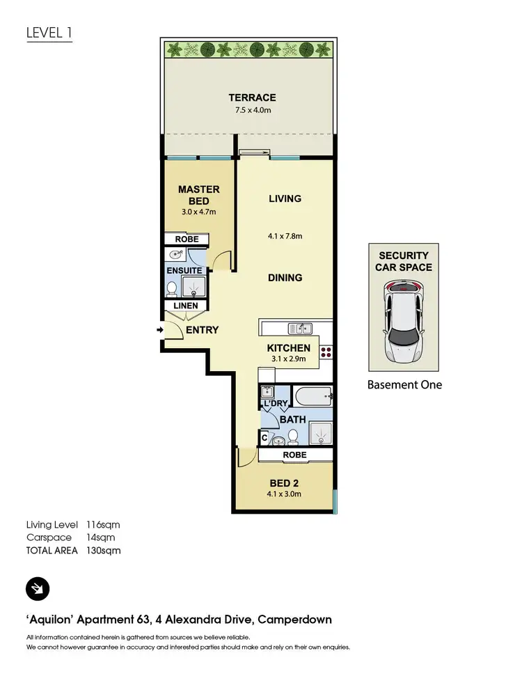 Floorplan of Homely apartment listing, 63/4 Alexandra Drive, Camperdown NSW 2050