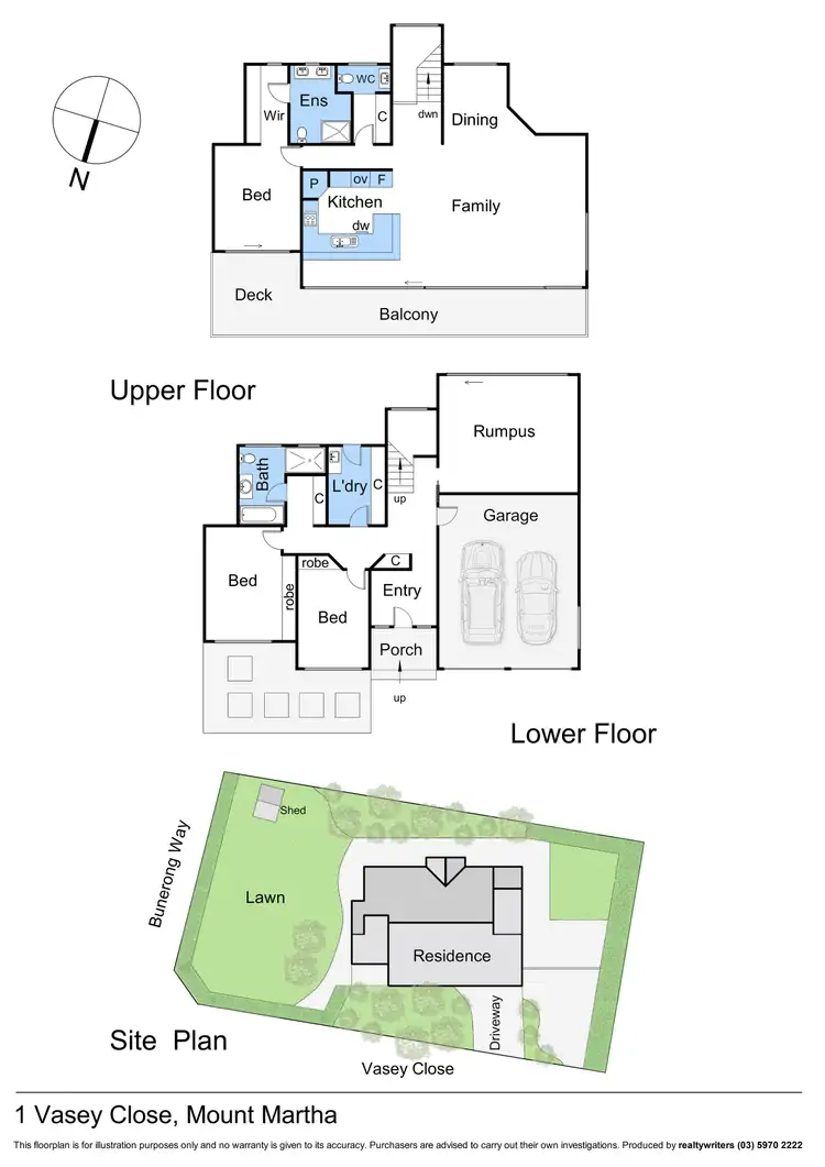 Floorplan of Homely house listing, 1 Vasey Close, Mount Martha VIC 3934