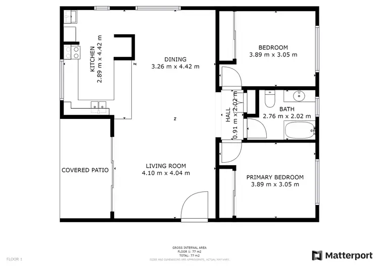 Floorplan of Homely unit listing, 1/5-6 Seary Close, Whitfield QLD 4870