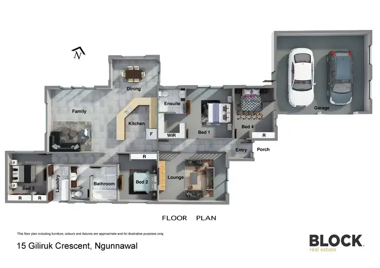 Floorplan of Homely house listing, 15 Giliruk Crescent, Ngunnawal ACT 2913