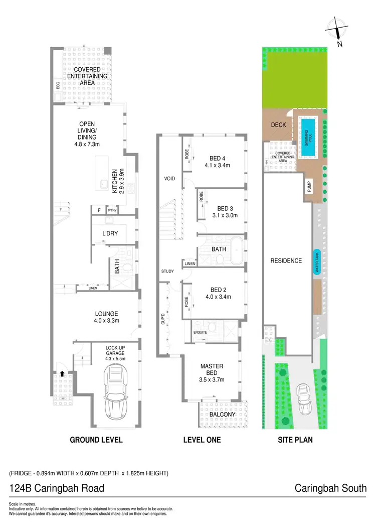 Floorplan of Homely semi-detached listing, 124B Caringbah Road, Caringbah South NSW 2229