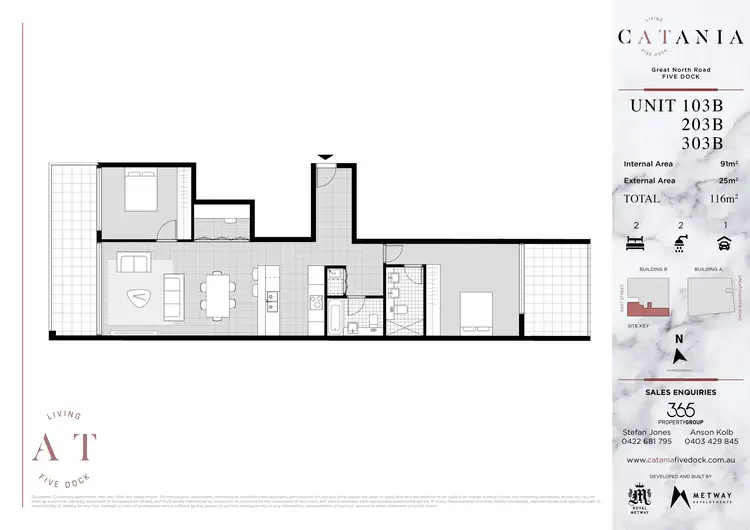 Floorplan of Homely apartment listing, 203B/223 Great North Road, Five Dock NSW 2046