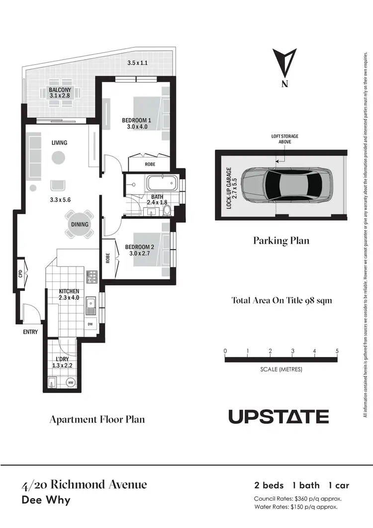 Floorplan of Homely unit listing, 4/20 Richmond Avenue, Dee Why NSW 2099
