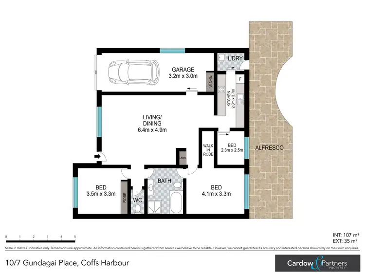 Floorplan of Homely villa listing, 10/7 Gundagai Place, Coffs Harbour NSW 2450
