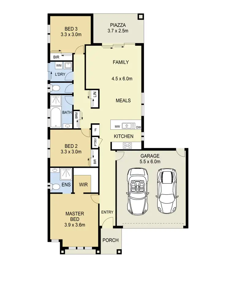 Floorplan of Homely house listing, 5 Kendall Street, Hillside VIC 3037