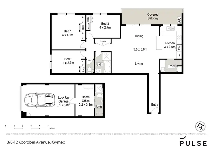 Floorplan of Homely apartment listing, 3/8-12 Koorabel Avenue, Gymea NSW 2227