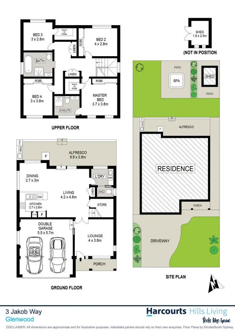 Floorplan of Homely house listing, 3 Jakob Way, Glenwood NSW 2768