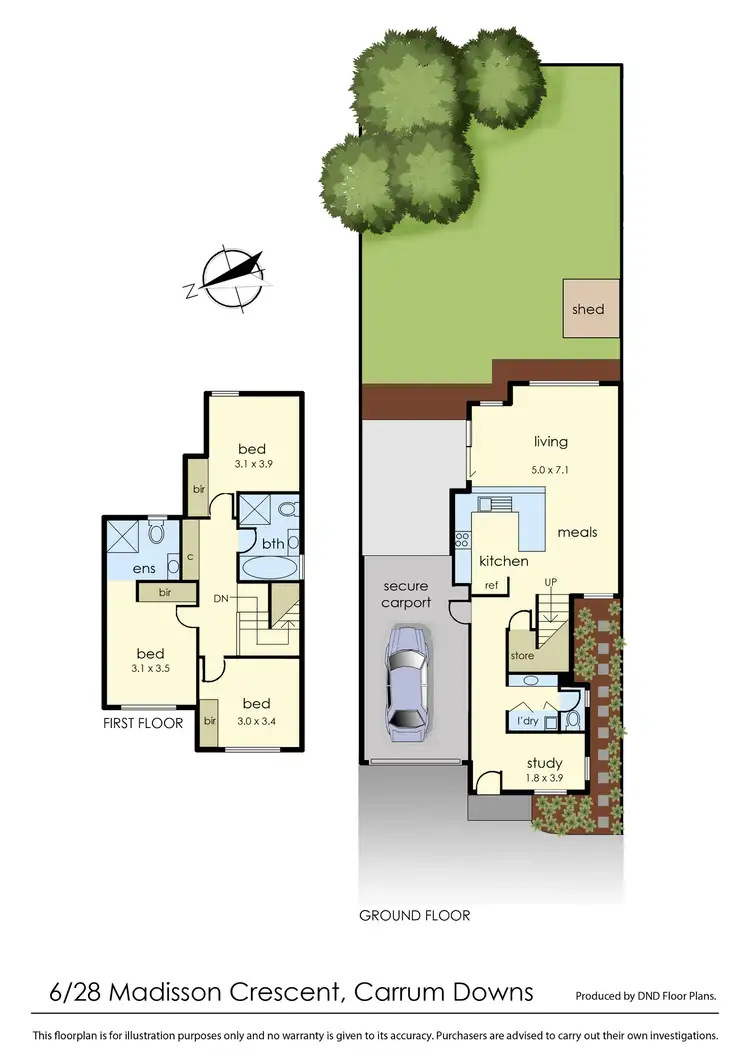 Floorplan of Homely unit listing, 6/28 Madisson Crescent, Carrum Downs VIC 3201