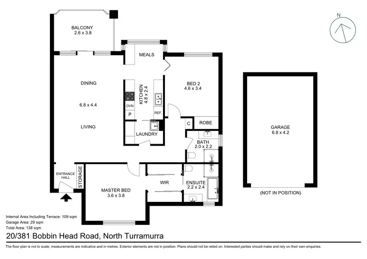 Floorplan of Homely apartment listing, 20/381 Bobbin Head Road, Turramurra NSW 2074