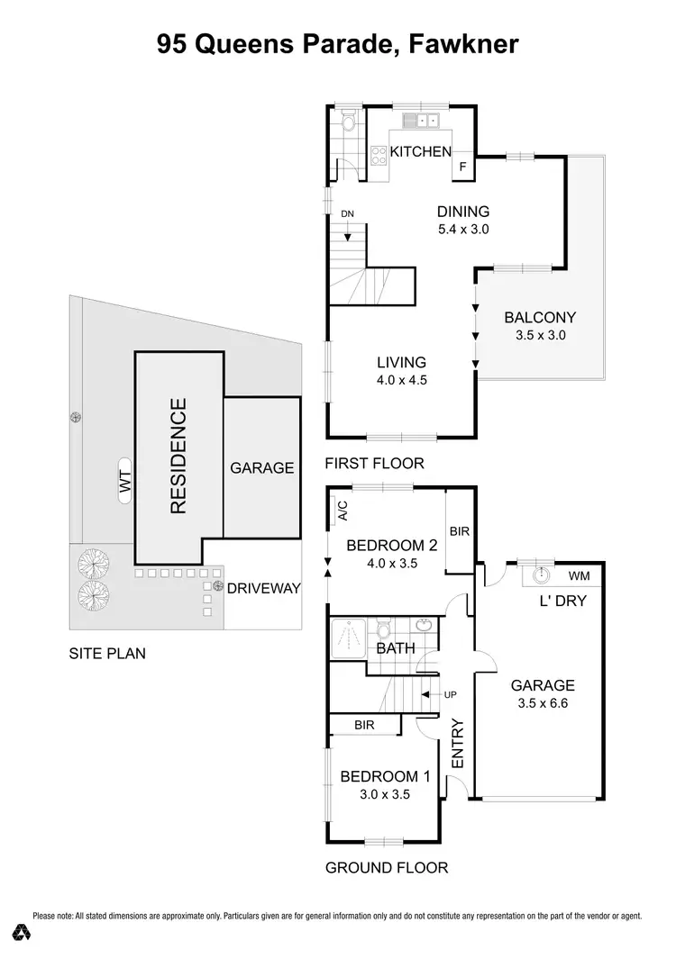 Floorplan of Homely townhouse listing, 95 Queens Parade, Fawkner VIC 3060
