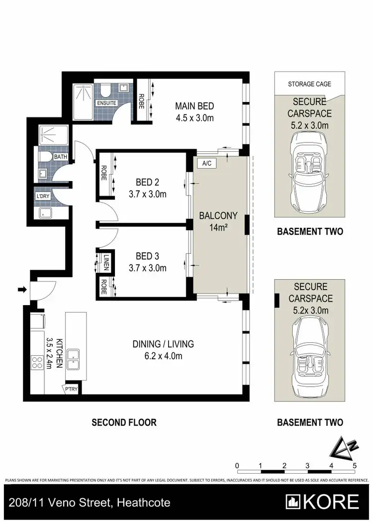 Floorplan of Homely apartment listing, 208/11 Veno Street, Heathcote NSW 2233