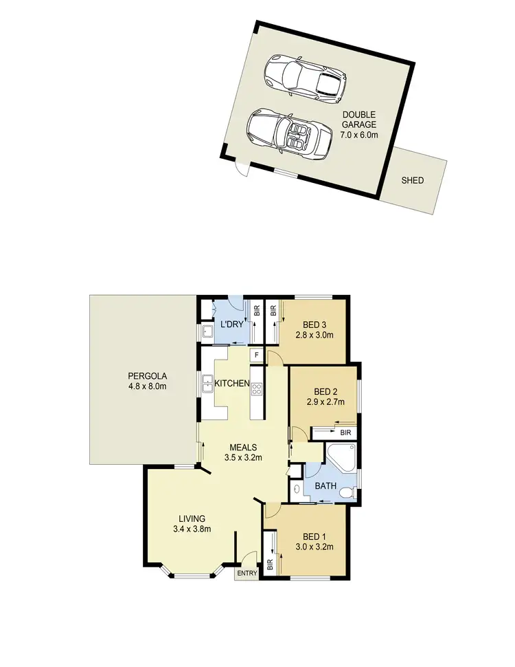 Floorplan of Homely house listing, 10 Danthonia Street, Delahey VIC 3037