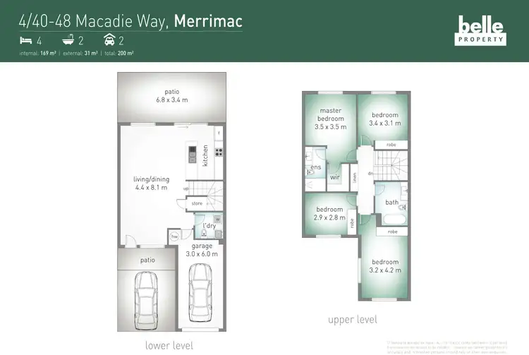 Floorplan of Homely townhouse listing, 4/40-48 Macadie Way, Merrimac QLD 4226