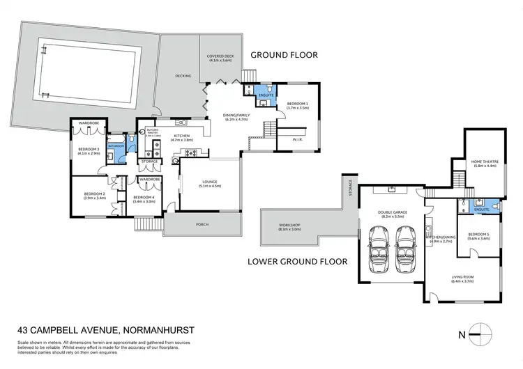 Floorplan of Homely house listing, 43 Campbell Avenue, Normanhurst NSW 2076