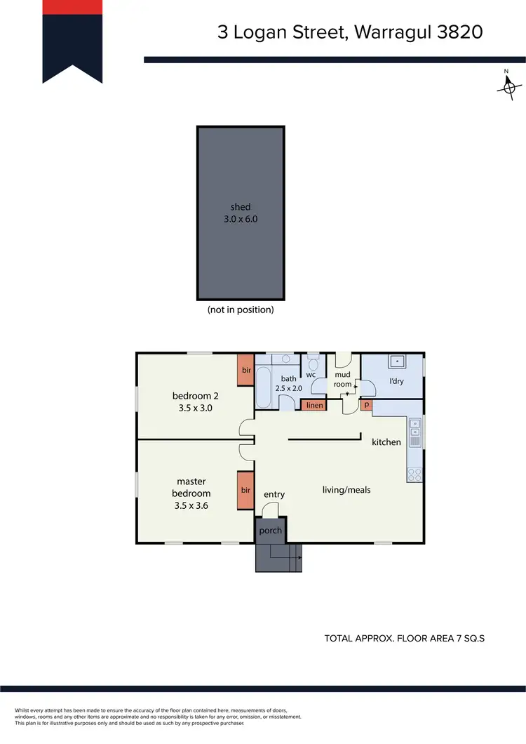 Floorplan of Homely house listing, 3 Logan Street, Warragul VIC 3820