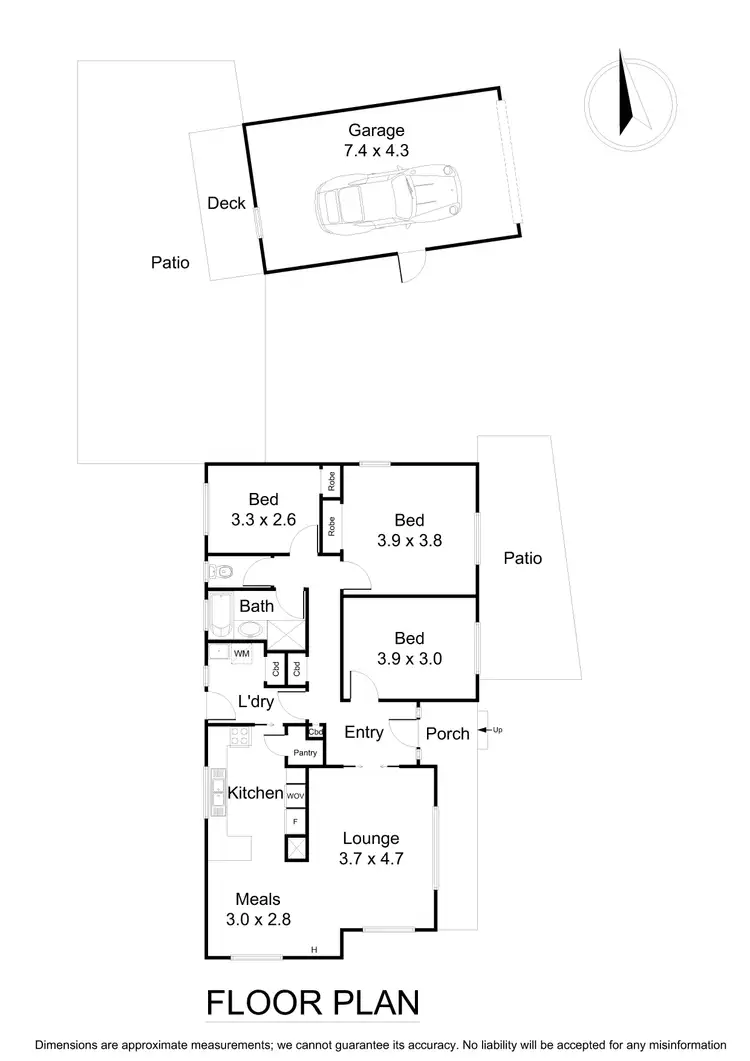 Floorplan of Homely house listing, 21 Hardy Crescent, Heathmont VIC 3135