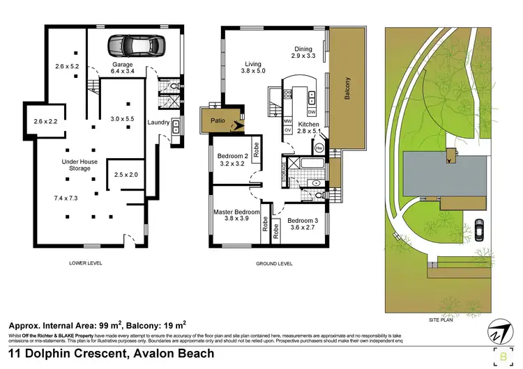 Floorplan of Homely house listing, 11 Dolphin Crescent, Avalon Beach NSW 2107