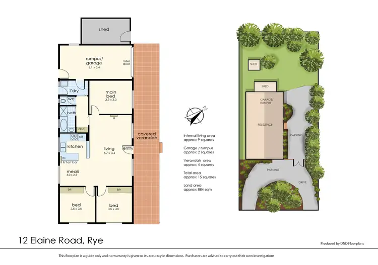 Floorplan of Homely house listing, 12 Elaine Road, Rye VIC 3941