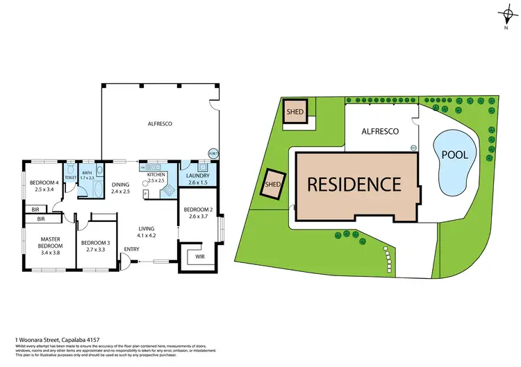 Floorplan of Homely house listing, 1 Woonara Street, Capalaba QLD 4157