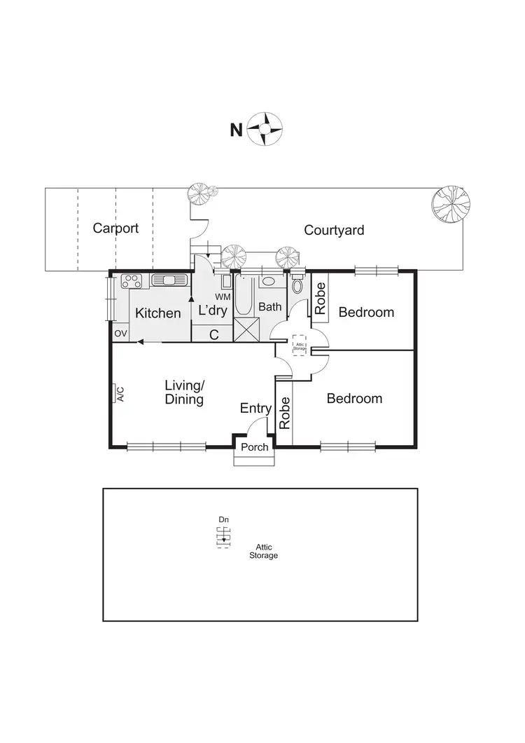 Floorplan of Homely villa listing, 8/35 Bay Street, Parkdale VIC 3195