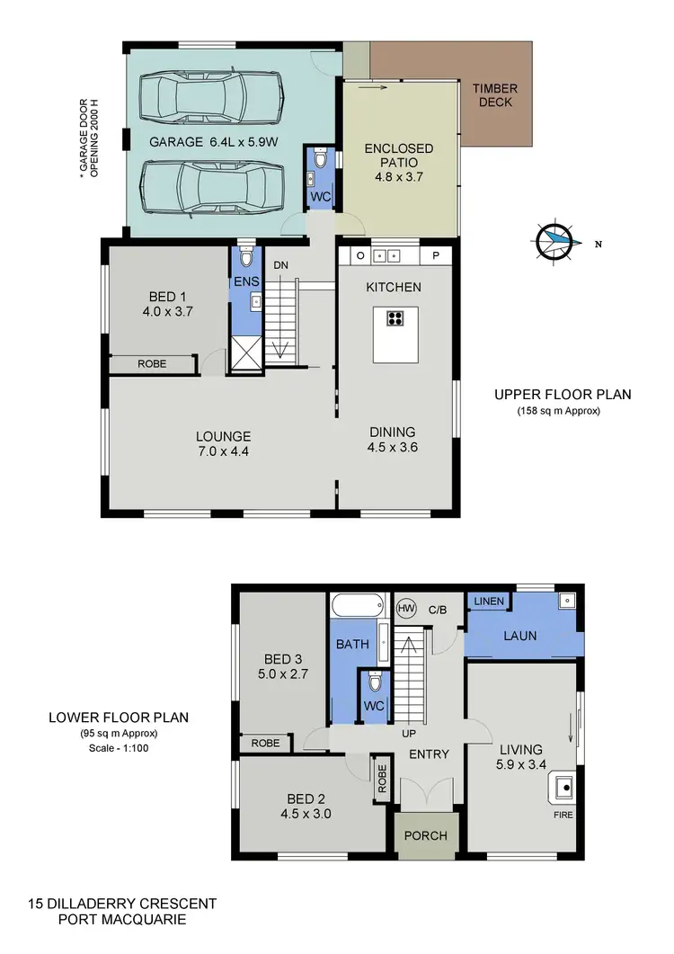 Floorplan of Homely house listing, 15 Dilladerry Crescent, Port Macquarie NSW 2444