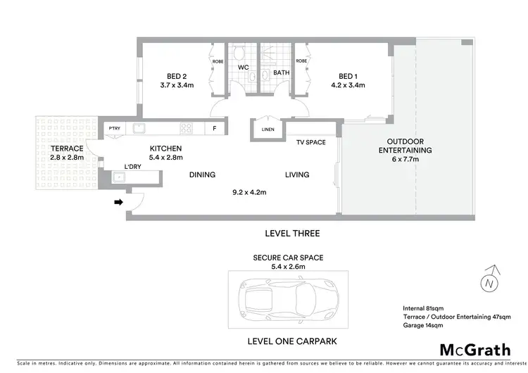 Floorplan of Homely apartment listing, 301/6 Pine Tree Lane, Terrigal NSW 2260