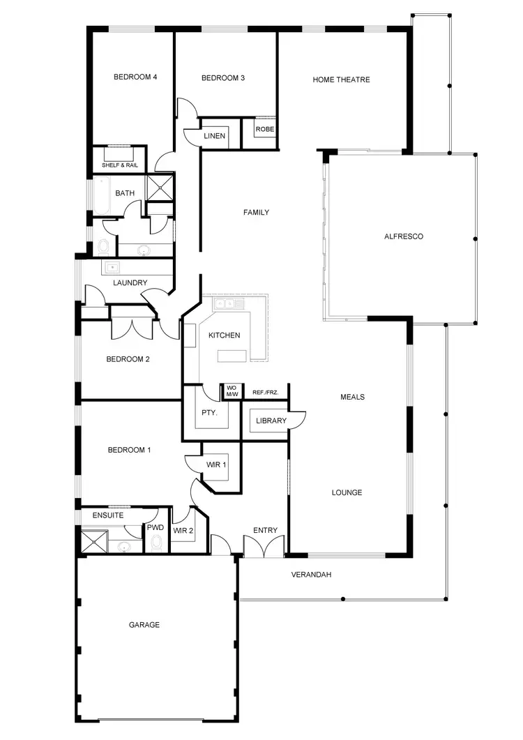 Floorplan of Homely house listing, 39 McMillan Drive, Dalyellup WA 6230