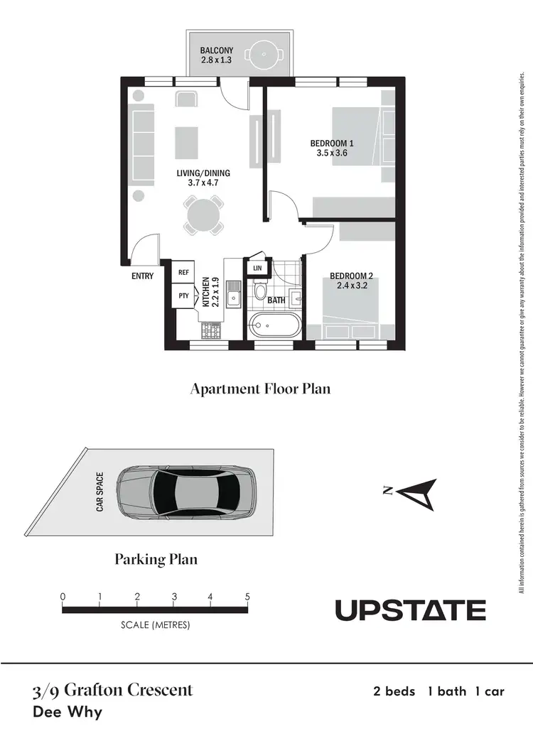 Floorplan of Homely unit listing, 3/9 Grafton Crescent, Dee Why NSW 2099