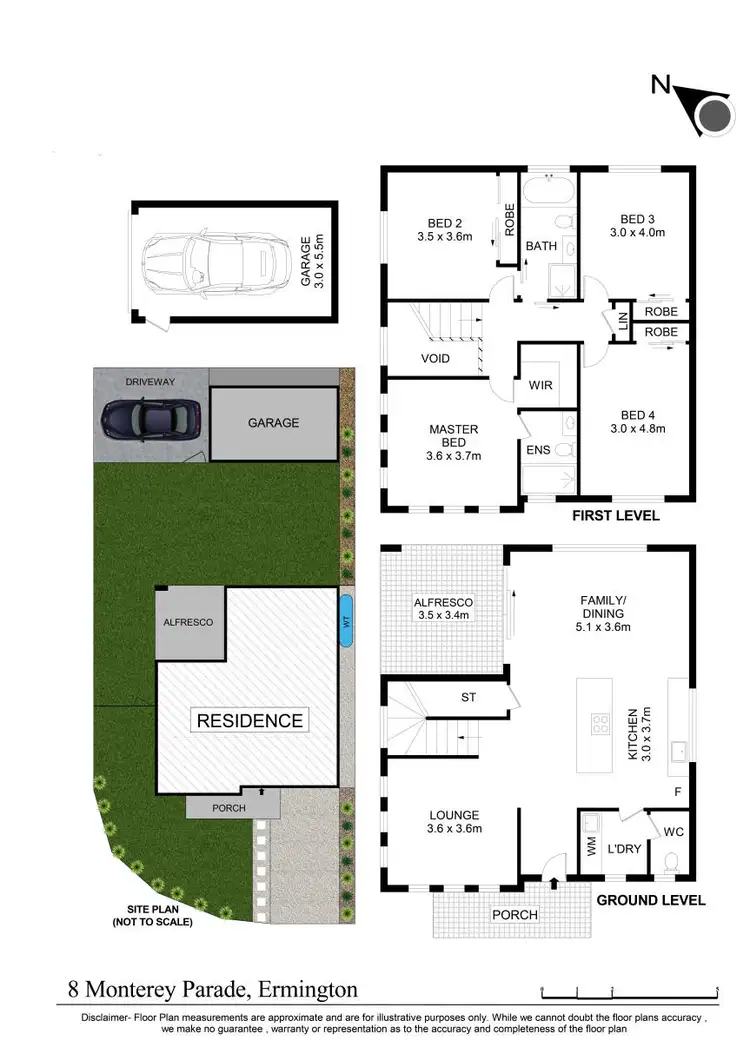 Floorplan of Homely house listing, 8 Monterey Parade, Ermington NSW 2115