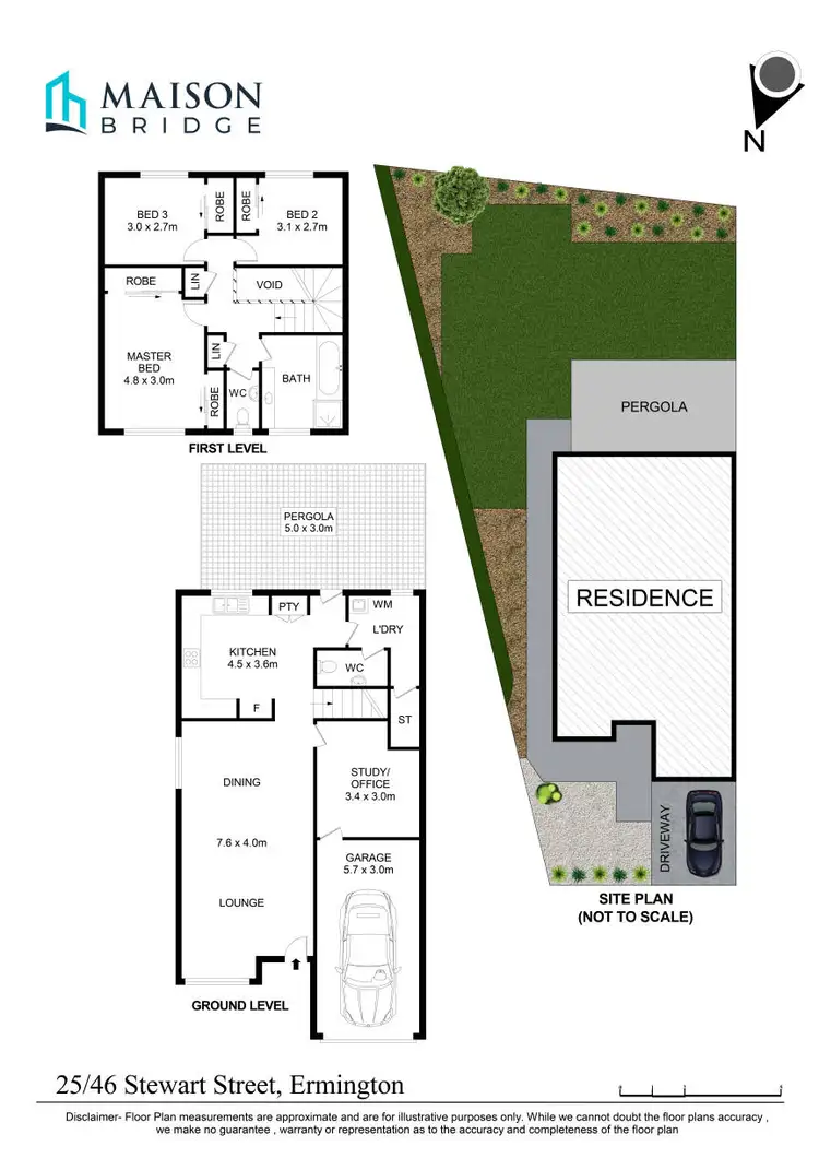 Floorplan of Homely townhouse listing, 25/46 Stewart Street, Ermington NSW 2115