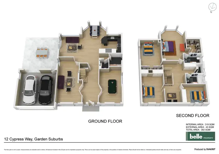 Floorplan of Homely house listing, 12 Cypress Way, Garden Suburb NSW 2289