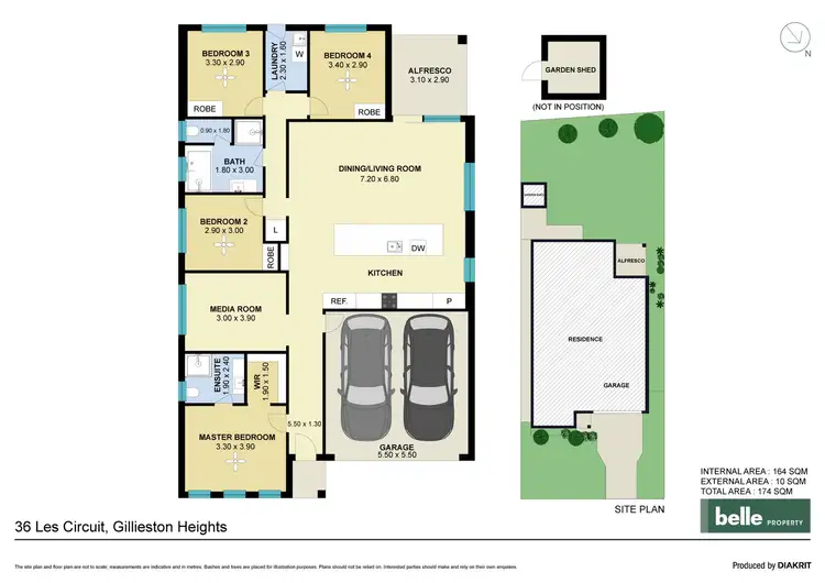 Floorplan of Homely house listing, 36 Les Circuit, Gillieston Heights NSW 2321