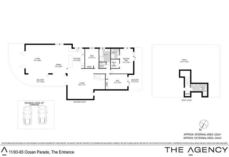 Floorplan of Homely apartment listing, 11/93-95 Ocean Parade, The Entrance NSW 2261