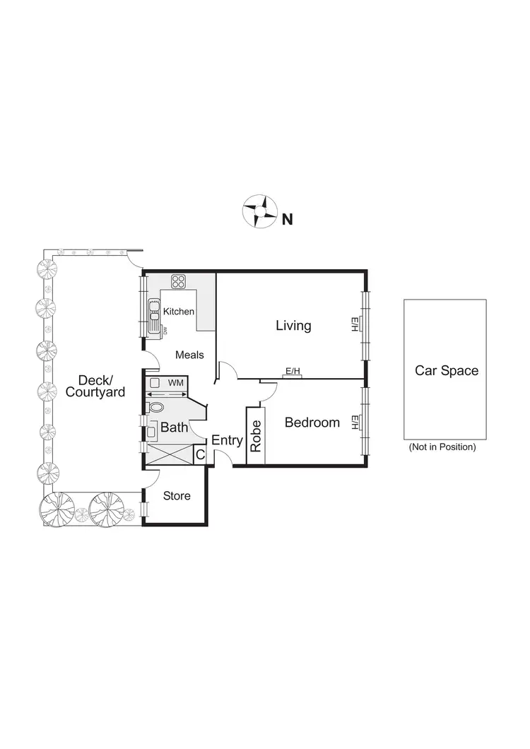 Floorplan of Homely apartment listing, 2/93 Mitford Street, Elwood VIC 3184