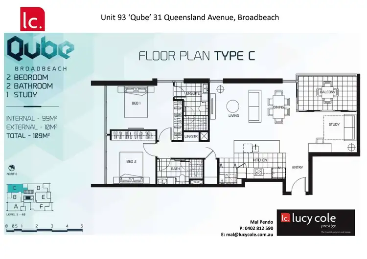 Floorplan of Homely apartment listing, 31 Queensland Avenue, Broadbeach QLD 4218