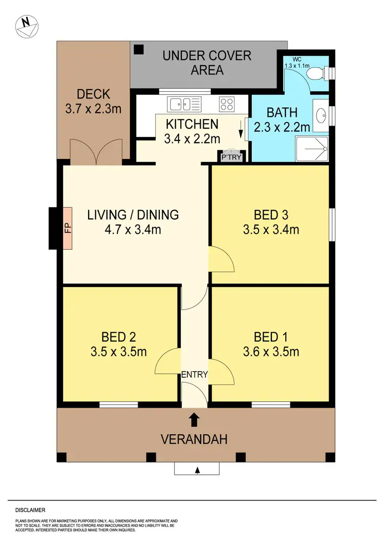 Floorplan of Homely house listing, 19 Stocks Street, Golden Point VIC 3350