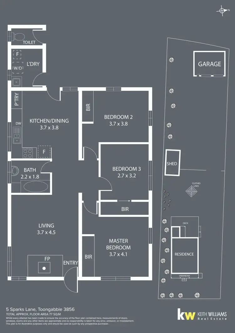 Floorplan of Homely house listing, 5 Sparks Lane, Toongabbie VIC 3856