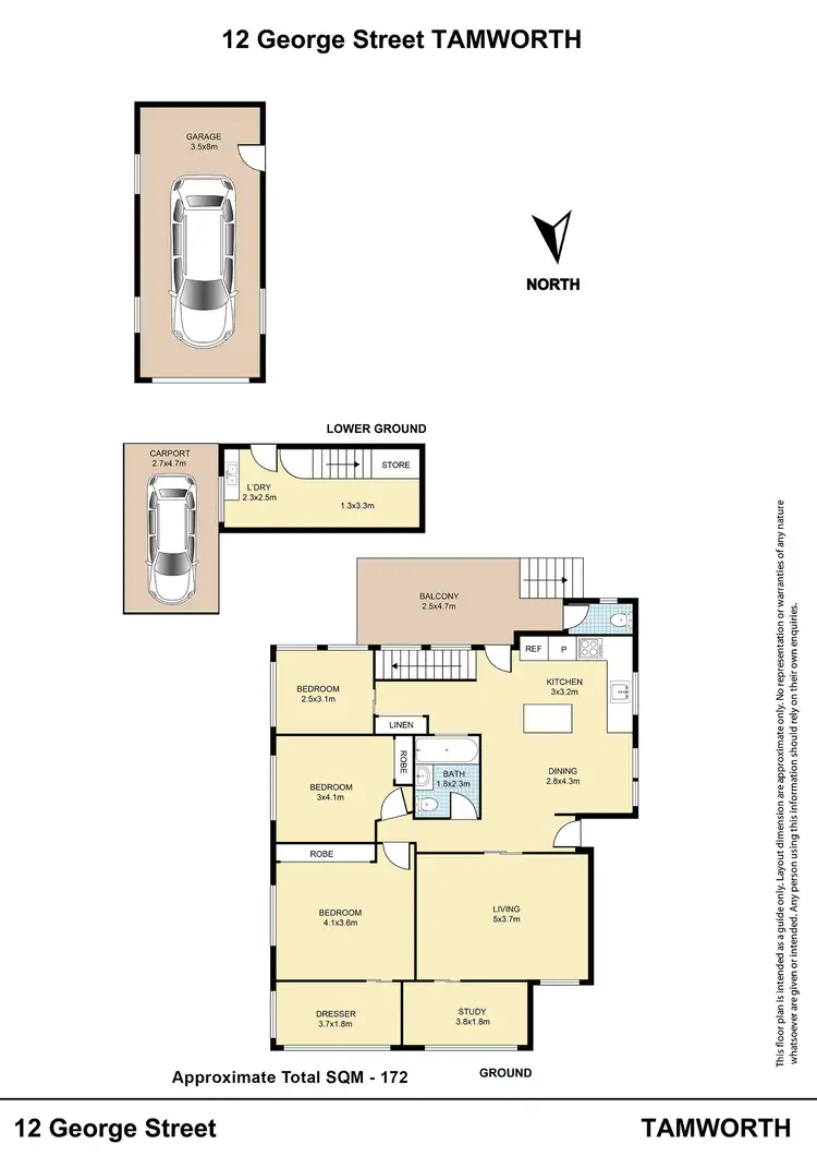 Floorplan of Homely house listing, 12 George Street, Tamworth NSW 2340
