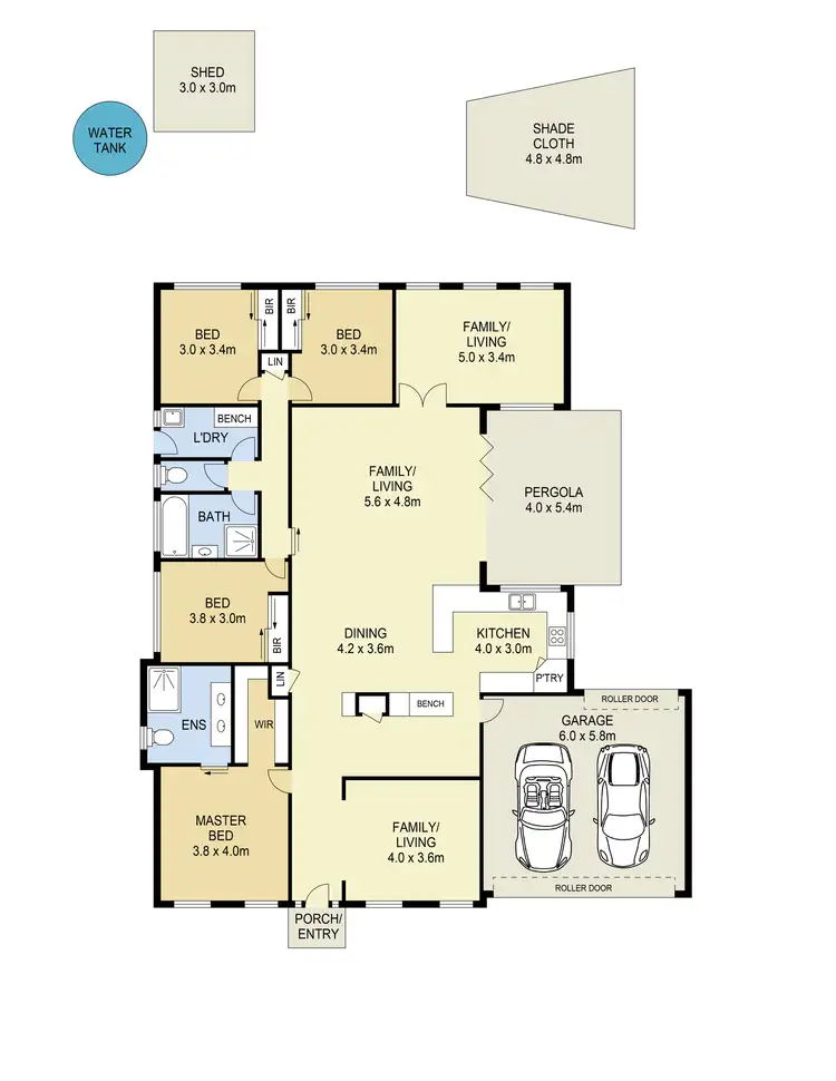 Floorplan of Homely house listing, 7 Bowman Court, Taylors Hill VIC 3037