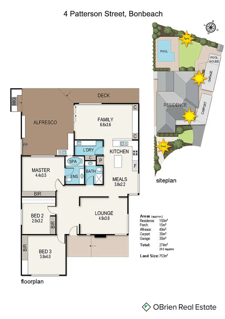Floorplan of Homely house listing, 4 Patterson Street, Bonbeach VIC 3196