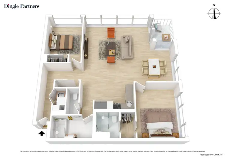 Floorplan of Homely apartment listing, 1103/82 Queens Road, Melbourne VIC 3004