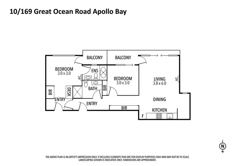 Floorplan of Homely apartment listing, 10/169 Great Ocean Road, Apollo Bay VIC 3233