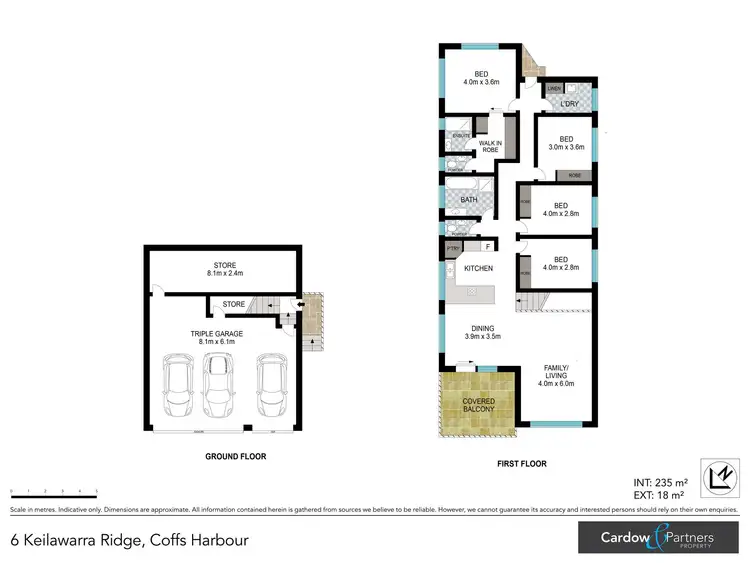 Floorplan of Homely house listing, 6 Keilawarra Ridge, Coffs Harbour NSW 2450
