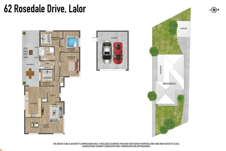 Floorplan of Homely house listing, 62 Rosedale Drive, Lalor VIC 3075