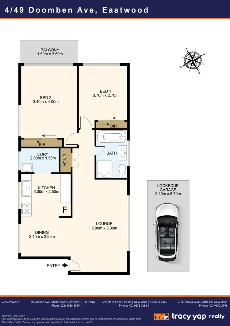 Floorplan of Homely apartment listing, 4/49 Doomben Avenue, Eastwood NSW 2122