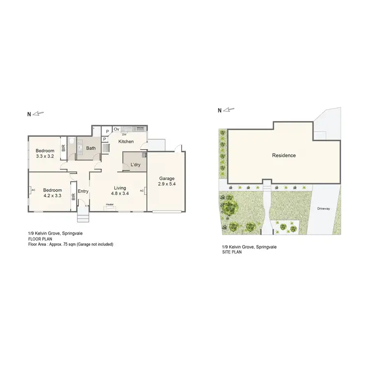 Floorplan of Homely unit listing, 1/9 Kelvin Grove, Springvale VIC 3171