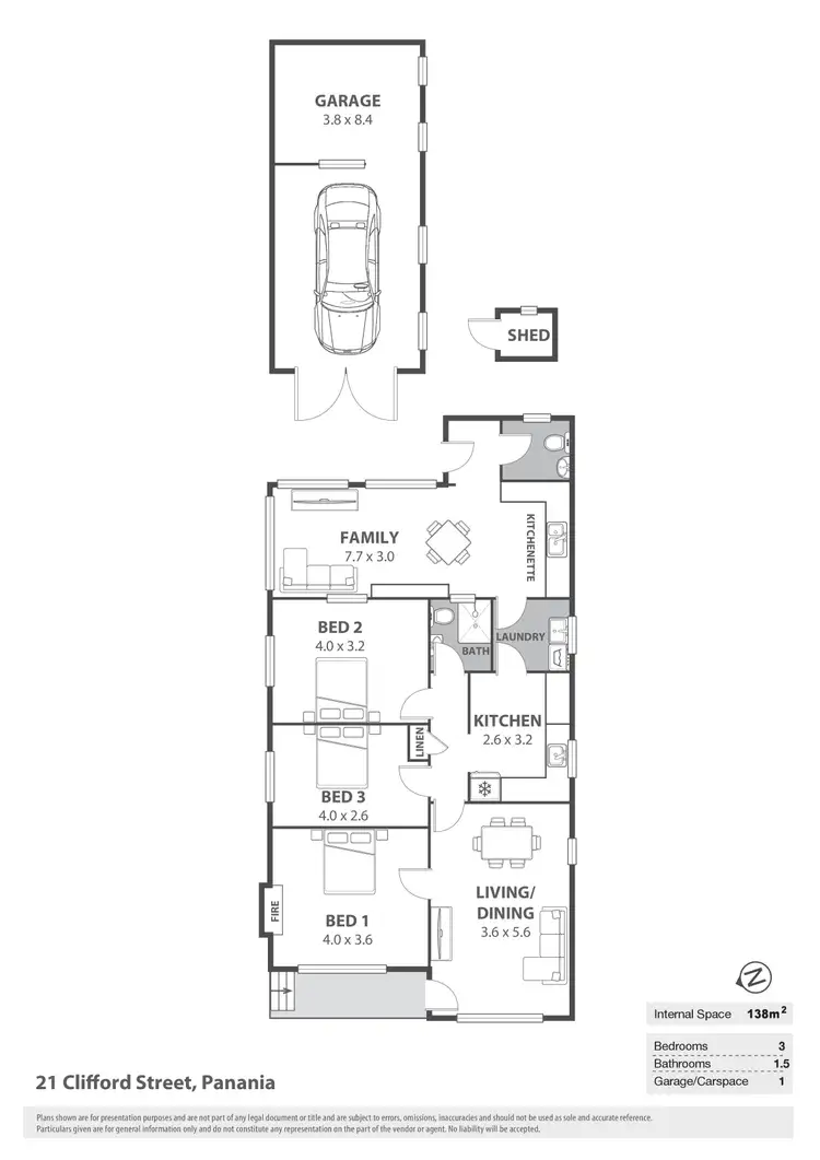 Floorplan of Homely house listing, 21 Clifford Street, Panania NSW 2213