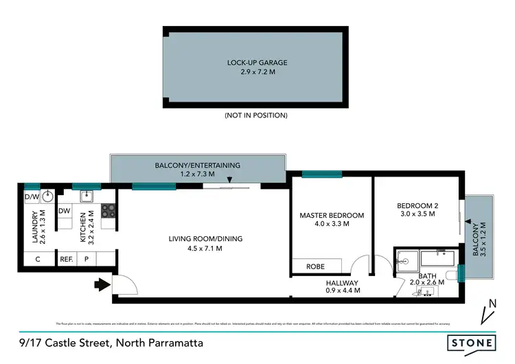 Floorplan of Homely apartment listing, 9/17 Castle Street, North Parramatta NSW 2151
